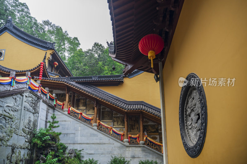 杭州飞来峰景区上天竺法喜禅寺古建筑