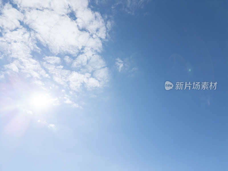 无人机高空航拍的天空