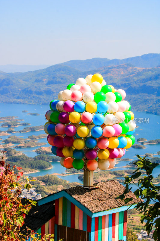 湖北黄石仙岛湖生态旅游景区，天空之城景区