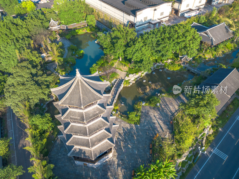 四川宜宾五粮液旅游景区航拍