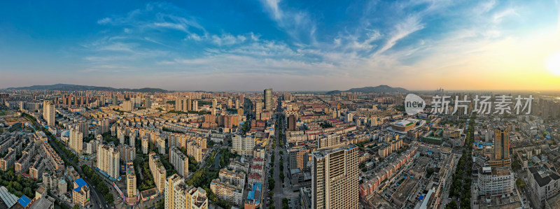 连云港城市风光航拍全景图