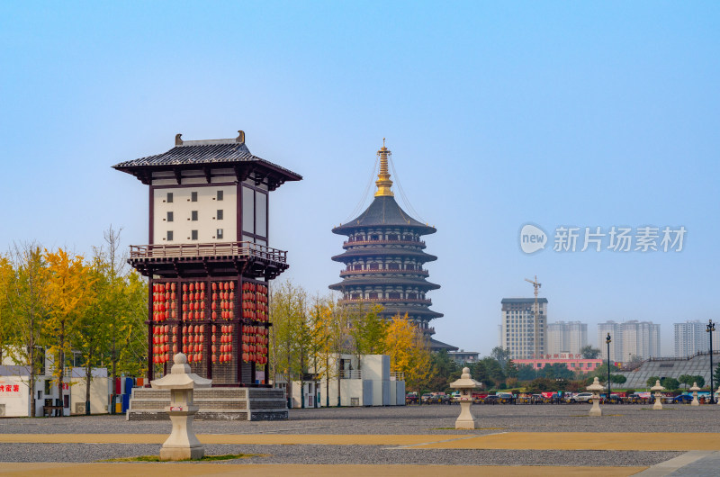 中国隋唐洛阳城遗址公园，洛阳天堂建筑
