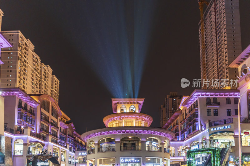 武汉世界城光谷步行街夜景