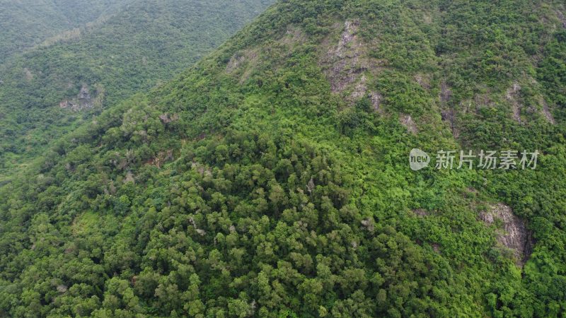 广东东莞：航拍银瓶山森林公园清溪景区