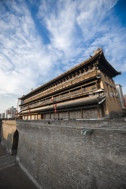 西安城墙自然风景