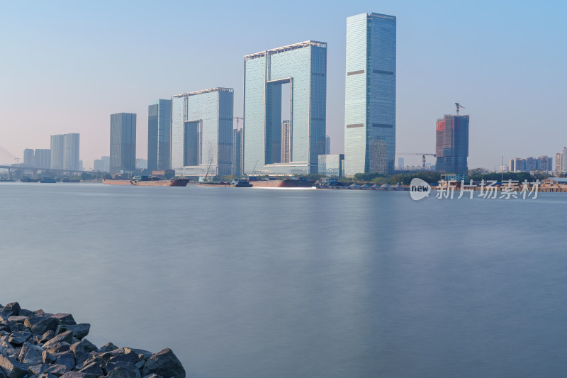 广州之窗建筑景观与珠江风光