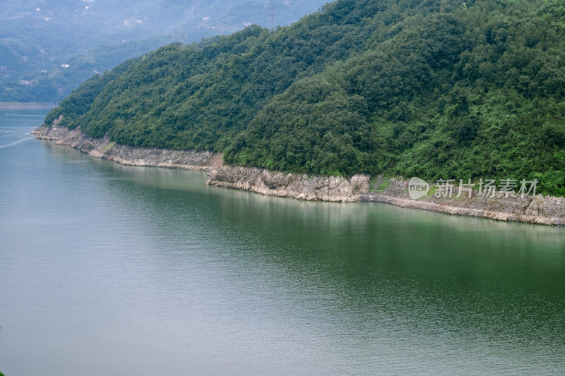 安康瀛湖汉江山水田园风光