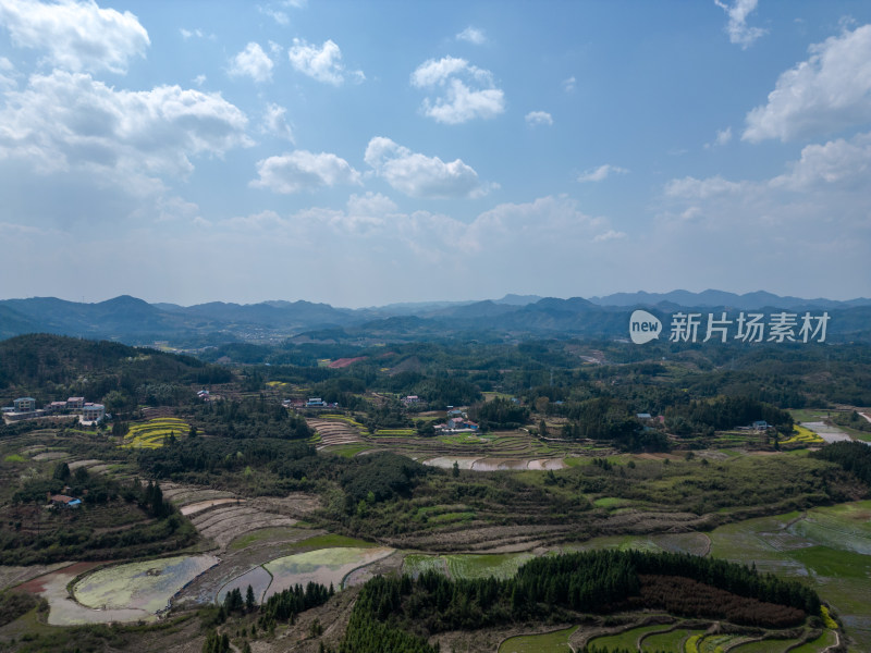 自然风光丘陵山川农业农田