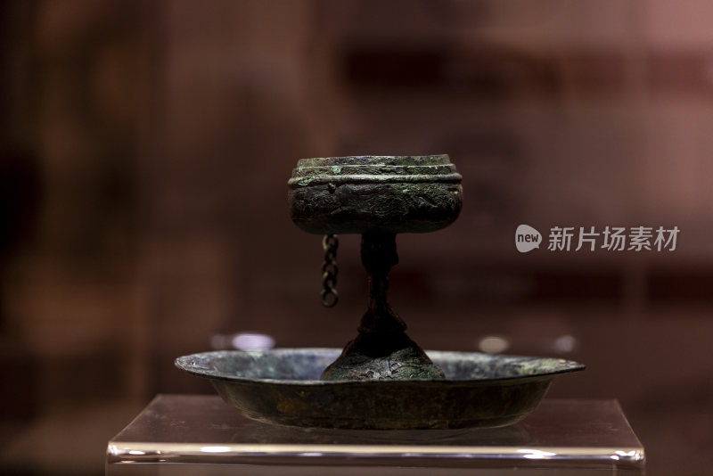 河南博物馆文物铜博山炉历史出土文物