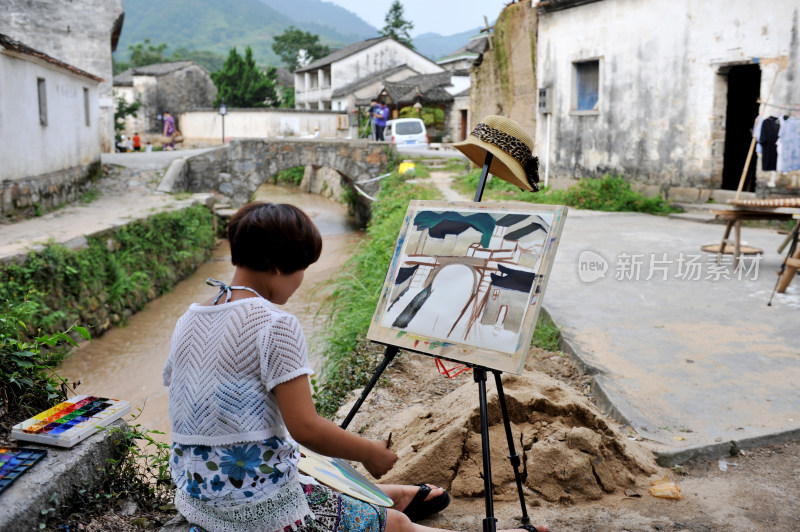 古色古香的传统古建筑屋檐 安徽查济古村