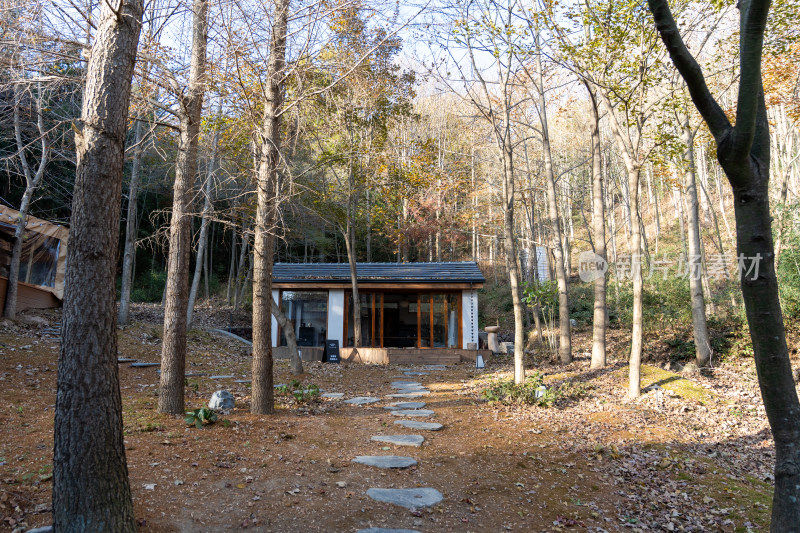 新中式禅意民宿室内外景色