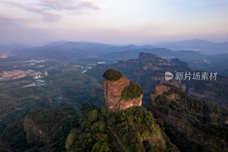 丹霞地貌广东丹霞山航拍图