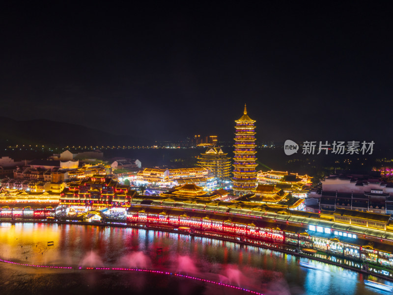 湖州龙之梦古镇夜景