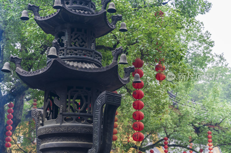 杭州飞来峰景区上天竺法喜禅寺古建筑