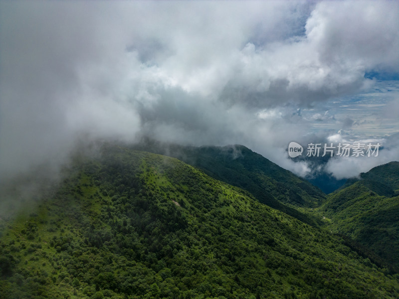 湖北神农架景区航拍风景摄影图