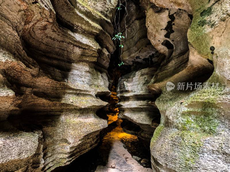 湖北恩施梭布垭石林旅游风光