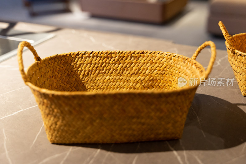 竹筐果篮编织物