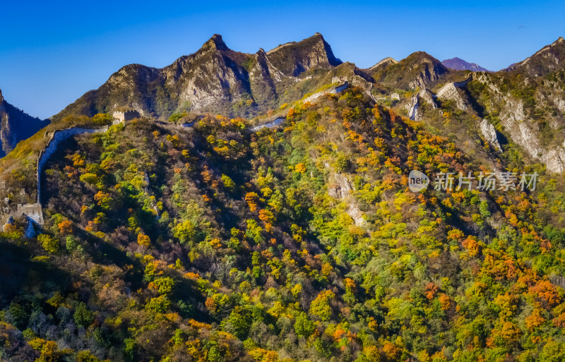 万里长城秋天自然风景