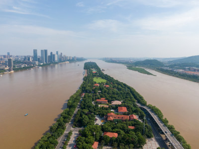 湖南长沙湘江橘子洲