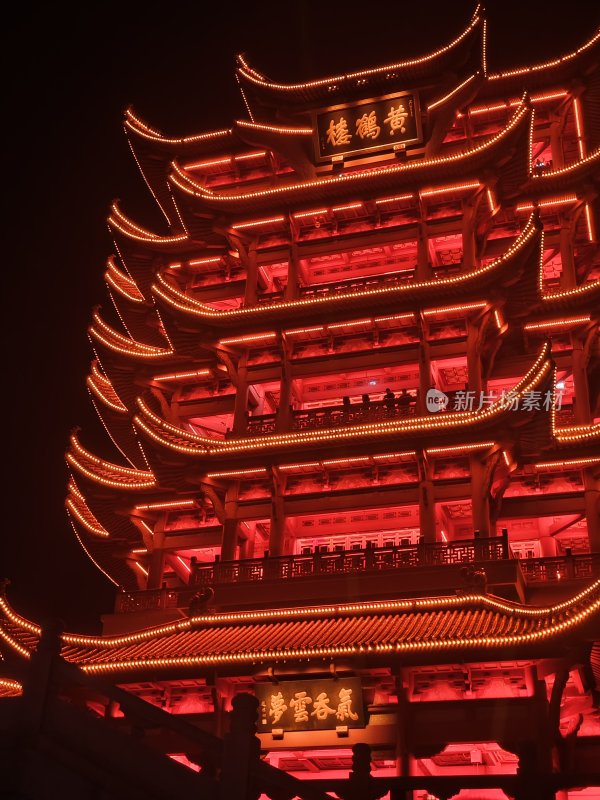 武汉黄鹤楼夜景