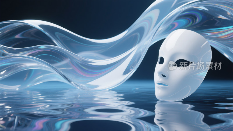 美容洁面面膜宣传海报美业kv背景