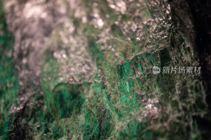 绿色矿石微距特写