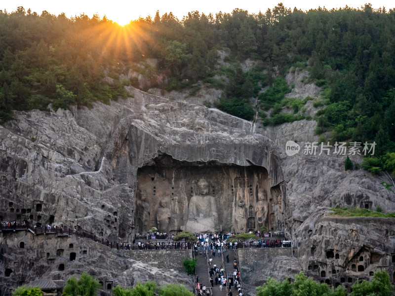 洛阳龙门石窟旅游风景