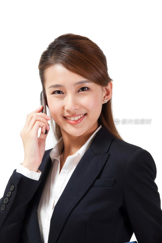 年轻的商务女士打手机