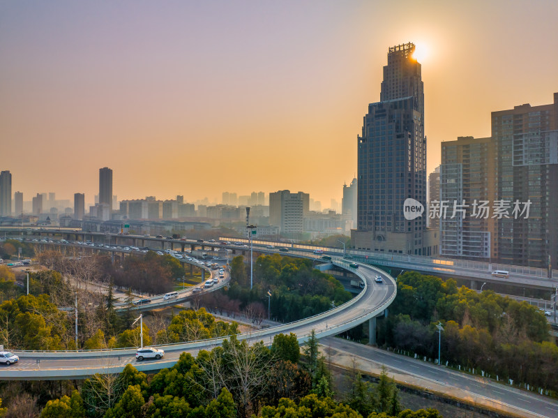 武汉汉口常青立交桥与三环线交通和万科城