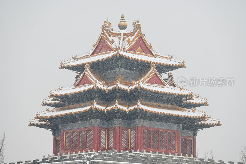 故宫博物院冬日雪景