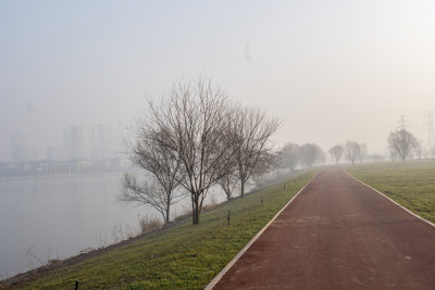 广利河湿地公园冬景