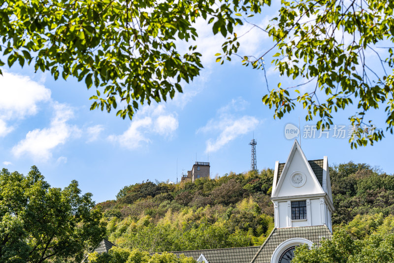 上海松江佘山森林公园自然建筑景观