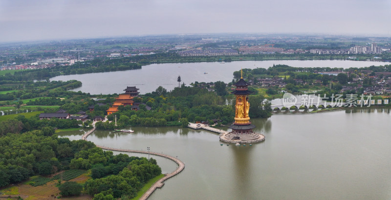 江苏省泰州溱湖国家湿地公园古寿圣寺