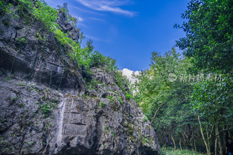 杭州飞来峰景区青林洞风景