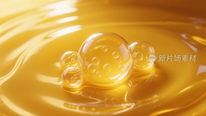 护肤品精华液油滴气泡美容保湿产品背景