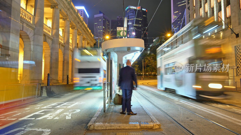 香港中环叮叮车电车车站