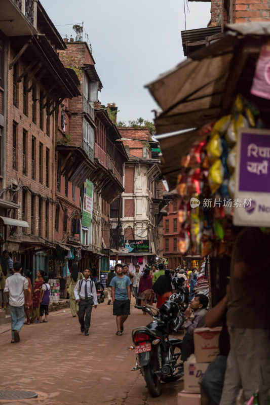 尼泊尔加德满都泰米尔街道