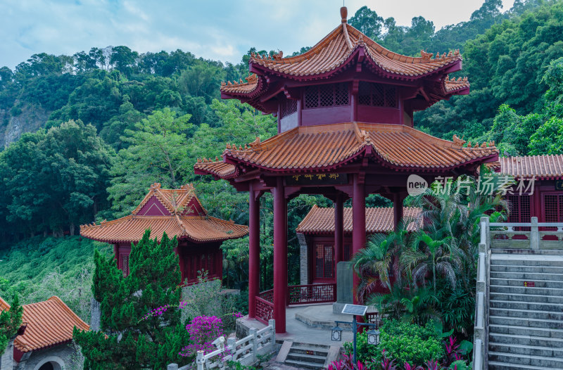 广州南沙天后宫旅游景区中式传统古建筑