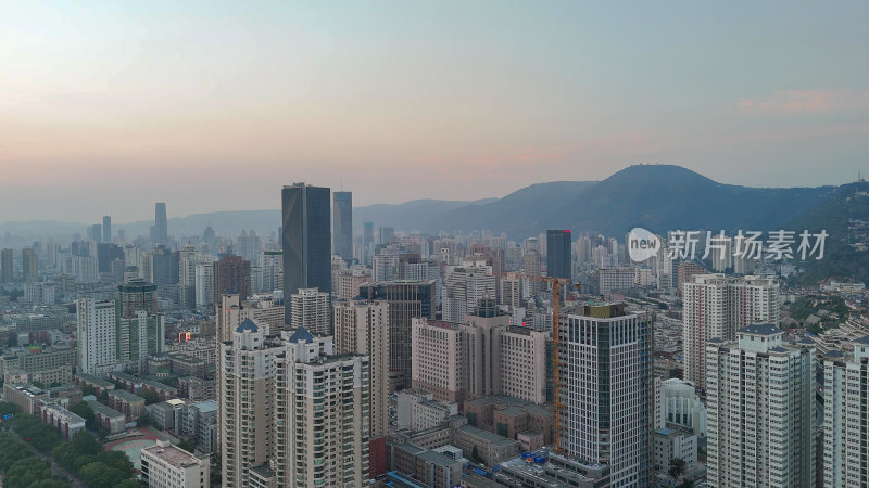 甘肃兰州建设兰州中山路航拍