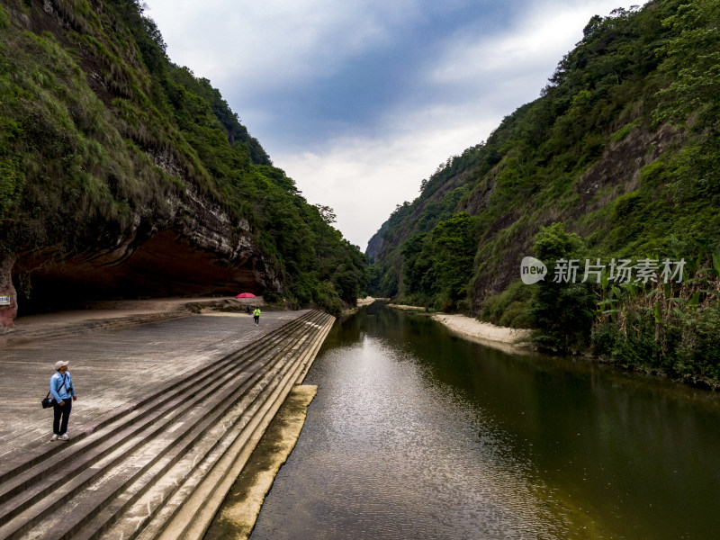 福建泰宁上清溪九龙潭航拍摄影图