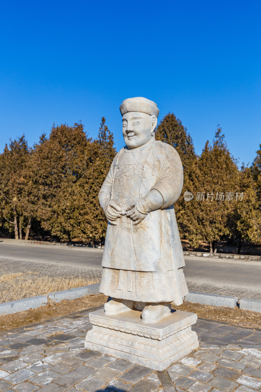 河北唐山市遵化清东陵石像生文臣