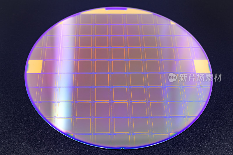 半导体晶圆芯片特写