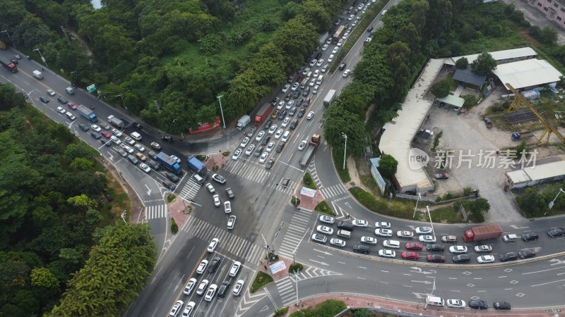 广东东莞：道路早高峰