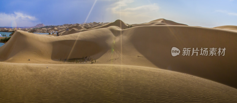 沙漠 沙海 落日