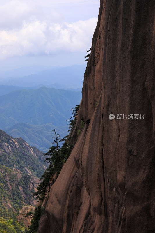 春天黄山自然风光