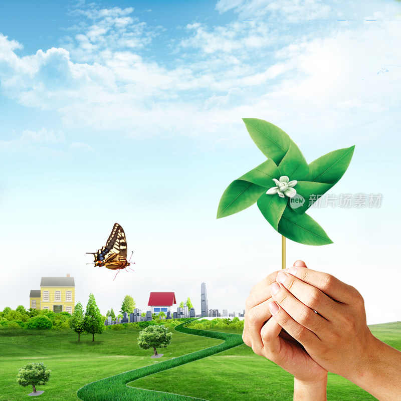 绿色环保生态可持续发展主题