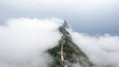 中国长城宣传图大气风光日出日落