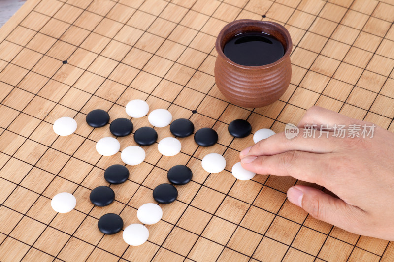 中国围棋落子