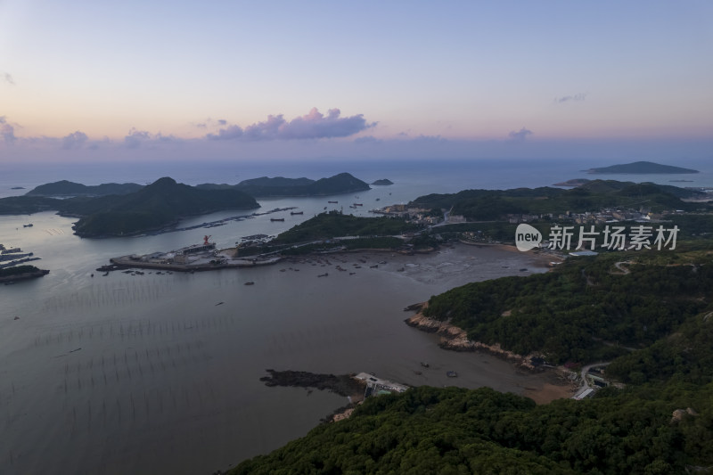 霞浦三沙花竹村海上滩涂日出朝霞自然风光