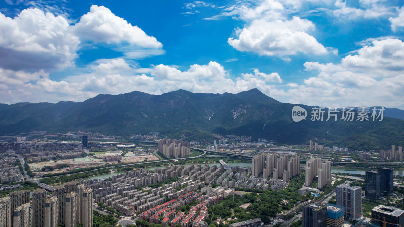 福建福州城市风光鼓山全景航拍